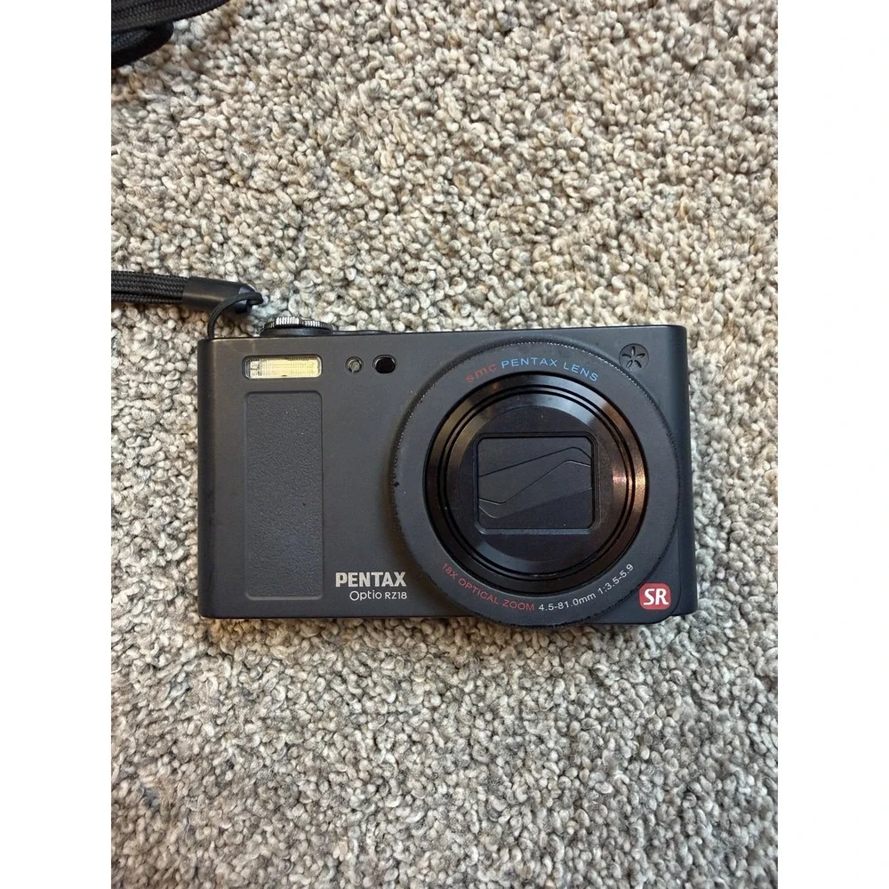 Pentax Digital Camera Optio RZ18 16.0MP 18x Zoom Black NO MEMORY CARD